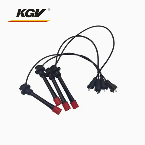 Ignition Cable Kit 19037-75010 for Toyota 4 Runner 3.4 4WD Spark Plug Wire Cable Leads 1903775010 / 9091922387 / 9091922384